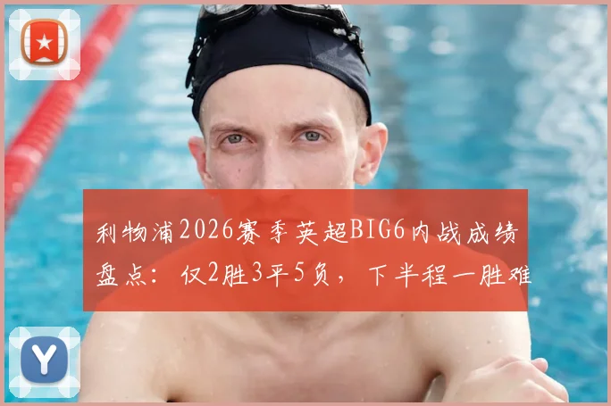 利物浦2026赛季英超BIG6内战成绩盘点：仅2胜3平5负，下半程一胜难求陷入困境